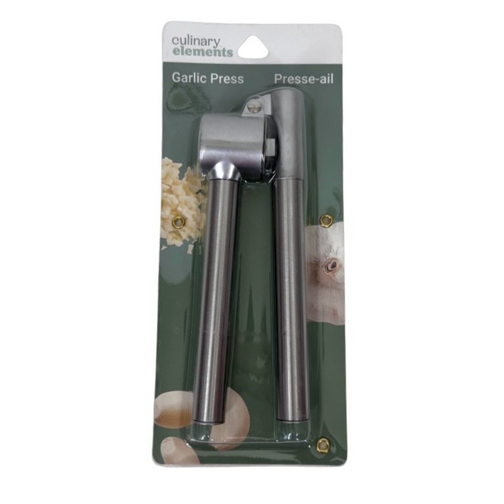 Culinary Elements Metal Garlic Press New Sealed In Package